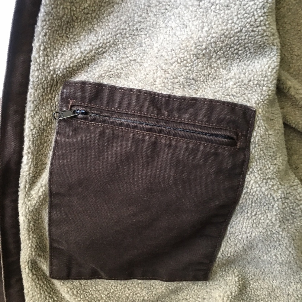 Carhartt 2XL Mens Sherpa Lined  Workwear Jacket/Coat in Dark Brown - Picture 6 of 9